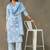 women floral printed regular cotton kurta with palazzos & with dupatta