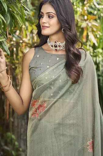 sea_green floral aari work tissue designer kanjeevaram saree
