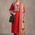 women ethnic motifs printed regular cotton kurta with trousers & with dupatta