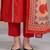 women ethnic motifs printed regular cotton kurta with trousers & with dupatta