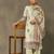 women floral printed regular kurta with trousers & with dupatta
