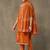 women ethnic motifs embroidered regular thread work cotton kurta with trousers & with dupatta