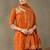 women ethnic motifs embroidered regular thread work cotton kurta with trousers & with dupatta