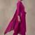 women floral embroidered regular thread work cotton kurta with trousers & with dupatta