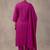women floral embroidered regular thread work cotton kurta with trousers & with dupatta