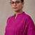 women floral embroidered regular thread work cotton kurta with trousers & with dupatta