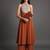 women ethnic motifs embroidered panelled thread work silk georgette kurta with palazzos
