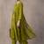 women floral embroidered empire thread work cotton kurta with trousers & with dupatta