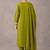 women floral embroidered empire thread work cotton kurta with trousers & with dupatta