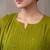 women floral embroidered empire thread work cotton kurta with trousers & with dupatta