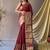 maroon ethnic motifs woven design zari kanjeevaram saree