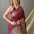 maroon ethnic motifs woven design zari kanjeevaram saree