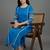 women ethnic motifs embroidered regular thread work kurta with trousers