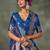 teal woven design silk blend banarasi saree