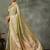 green woven design zari silk blend banarasi saree