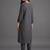 women regular thread work kurta with trousers