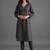 women regular thread work kurta with trousers