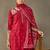 women ethnic motifs embroidered regular thread work cotton kurta with trousers & with dupatta