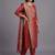 women ethnic motifs regular kurta with trousers & with dupatta