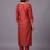 women ethnic motifs regular kurta with trousers & with dupatta