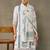 women ethnic motifs printed regular kurta with palazzos & with dupatta