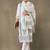 women ethnic motifs printed regular kurta with palazzos & with dupatta