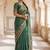 green ethnic motifs zari poly chiffon saree