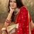 red woven design zari work paithani saree