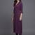 women regular silk crepe kurta with trousers