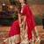 red woven design zari paithani saree
