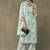 women floral printed regular cotton kurta with trousers & with dupatta