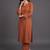 women regular silk crepe kurta with trousers