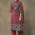 women ethnic motifs printed regular cotton kurta with trousers & with dupatta