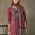 women ethnic motifs printed regular cotton kurta with trousers & with dupatta