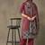 women ethnic motifs printed regular cotton kurta with trousers & with dupatta