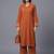 women regular silk crepe kurta with palazzos