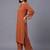 women regular silk crepe kurta with palazzos