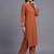 women regular silk crepe kurta with palazzos