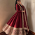 Women's maroon heavy zari & sequins work anarkali suit set with straight pant and embroidered dupatta