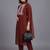 women ethnic motifs embroidered regular thread work kurta with trousers & dupatta