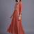 women ethnic motifs printed empire kurta with trousers