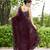 magenta embellished beads and stones organza saree