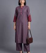 women regular kurta with palazzos