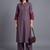 women regular kurta with palazzos