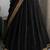 Black Viscose Georgette Zari Weaving Border With all over Lining with Sequence Lehenga Choli with Dupatta