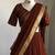 Brown Viscose Georgette Zari Weaving Border With all over Lining with Sequence Lehenga Choli with Dupatta