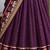 Wine Viscose Zari Weaving Border Lehenga Choli with Dupatta- full stitched free size