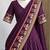 Wine Viscose Zari Weaving Border Lehenga Choli with Dupatta- full stitched free size