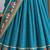 Skyblue Viscose Zari Weaving Border Lehenga Choli with Dupatta- full stitched free size