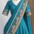 Skyblue Viscose Zari Weaving Border Lehenga Choli with Dupatta- full stitched free size